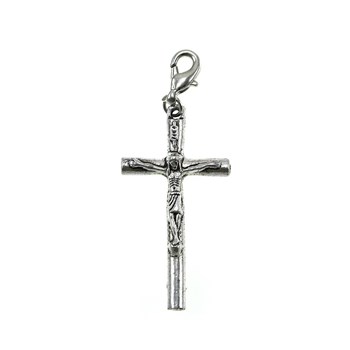 Charm cross of Jesus SC Crystal