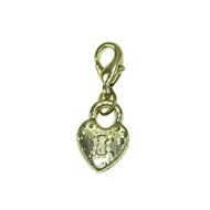 Breloque charm cadena en coeur doré SC Crystal
