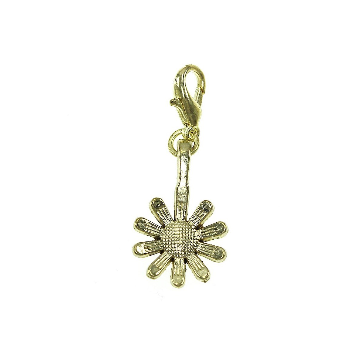 Breloque charm fleur dorée SC Crystal