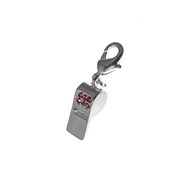 Charm sifflet SC Crystal plaqué argent 3 microns