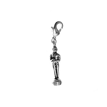 Charm Oscar d'Hollywood SC Crystal plaqué argent 3 microns