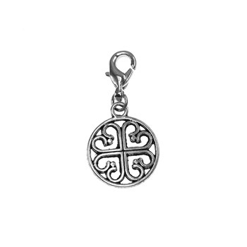 Breloque charm trèfle rosace SC Crystal