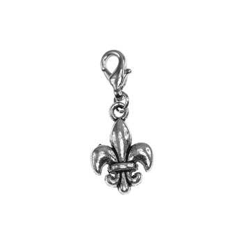 Breloque charm fleur de lys SC Crystal