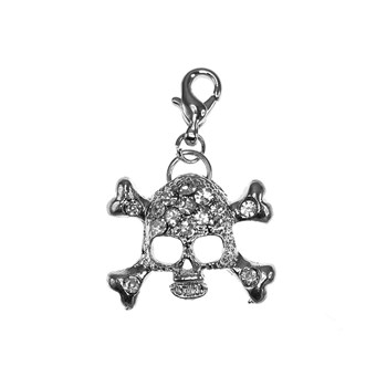 Breloque charm tête de mort SC Crystal