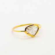 Jodie - Bague Diamant Slice Or 14 carats