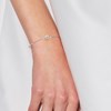 Bracelet trilogie - Cristal blanc - Argent 925 - vue V2