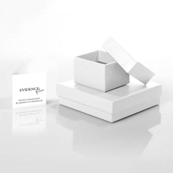 SOLITAIRE hanger - V-vormige sluiting - Zirkoniumoxide - Zilver 925