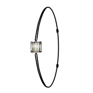 Bracelet élastique noir SC Crystal orné de Cristaux Swarovski