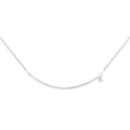 Collier Optimiste Argent 925 Diamant 0,02cts - La Garçonne