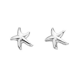 Boucle d'oreille étoile de mer en argent 925/1000