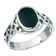 Bague onyx en argent 925/1000