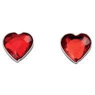 Boucle d'oreille coeur en argent 925/1000