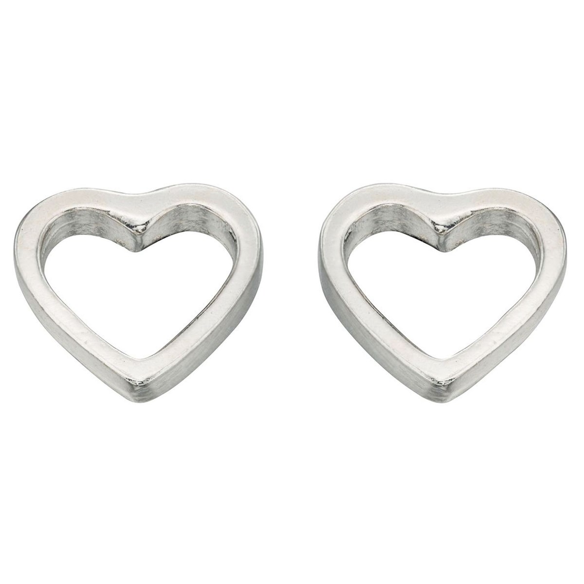 Boucle d'oreille coeur en argent 925/1000