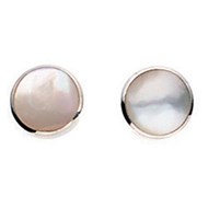 Boucle d'oreille nacre en argent 925/1000