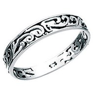 Bague anneau celte en argent 925/1000