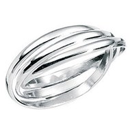 Bague 3 anneaux en argent 925/1000