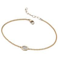 Bracelet Diamant en Or 375/1000 carats