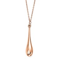 Collier goutte -  Chaine en Or 375 de 41cm - Pendentif en Or 375/1000 carats