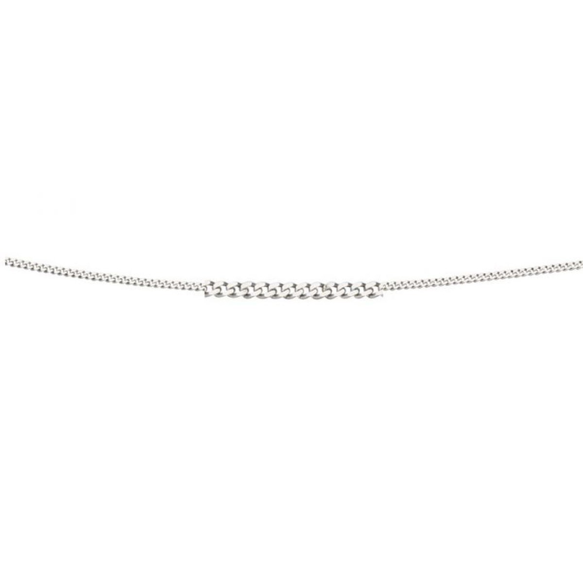Collier phir - diamant -  Chaine en Or 375 de 41cm - Pendentif en Or blanc 375/1000 - vue 2