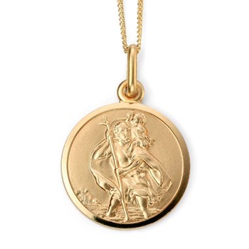 int Christophe Necklace - 41cm Gold 375 Chain - Gold 375/1000 Pendant