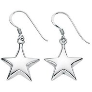 Boucle d'oreille étoiles en argent 925/1000