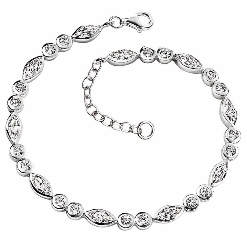 Bracelet zirconia en argent 925/1000