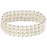 Bracelet  perle d'eau douce en argent 925/1000