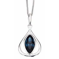 Collier cristal de Swarovski et sa Chaine de 51 cm en argent 925/1000