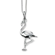 Collier flament rose et sa Chaine de 51 cm en argent 925/1000