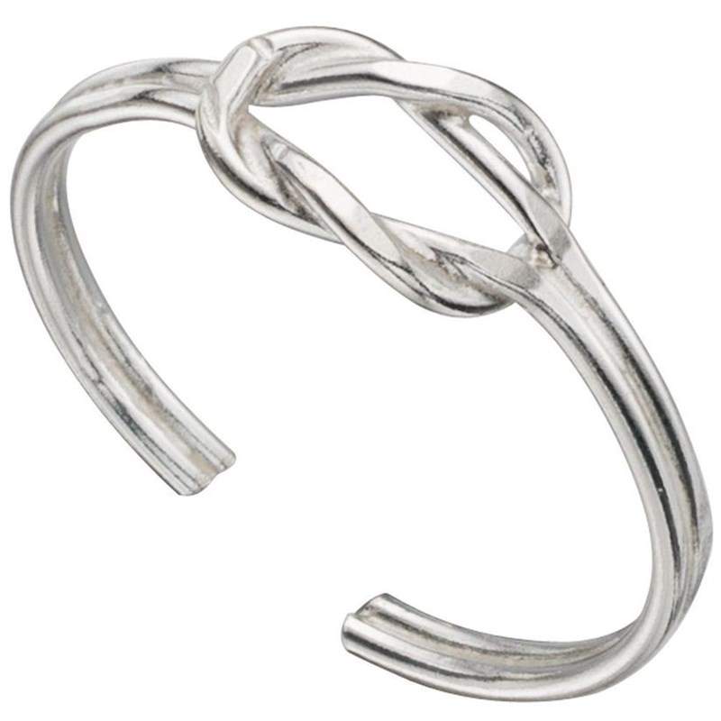 Bague D’orteil Ajustable Fleur En Argent 925/1000 – Largeur 2 Mm – Diamètre 1.8 Cm – Bijou Pied Femme