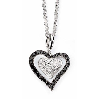 Heart necklace in silver 925/1000