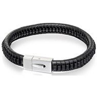 Bracelets cuir en acier inoxydable