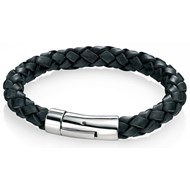 Bracelets cuir en acier inoxydable