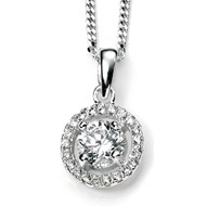 Collier zirconium en argent 925/1000