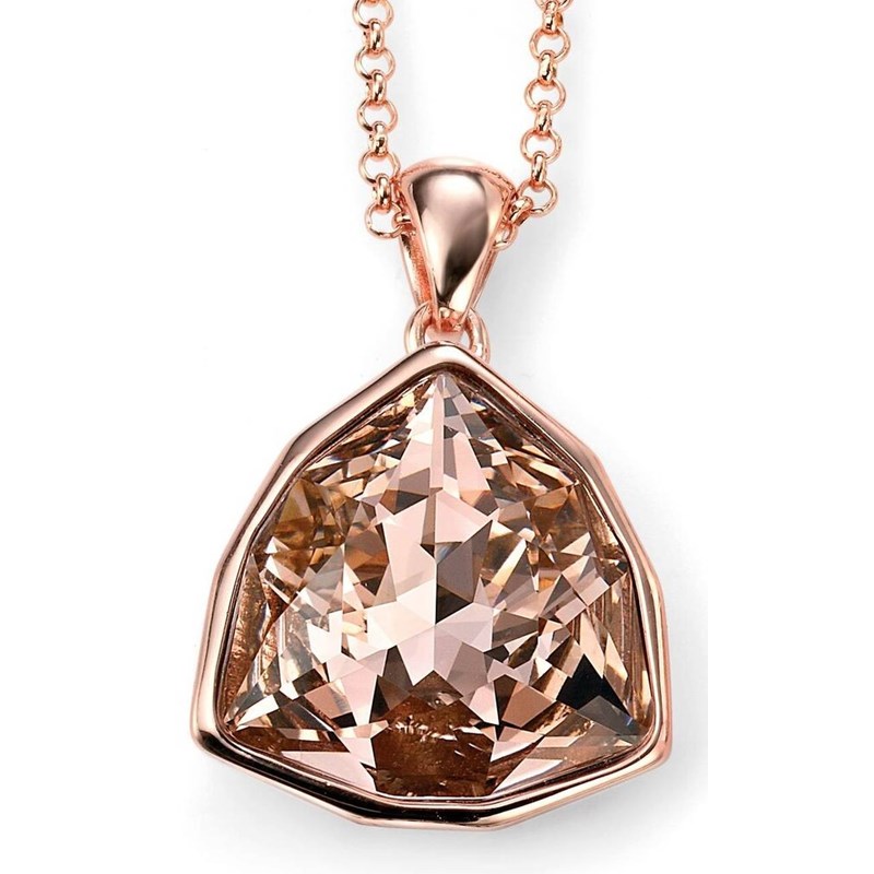 Collier en cristal de Swarovski® et plaqué Or rose en argent 925/1000