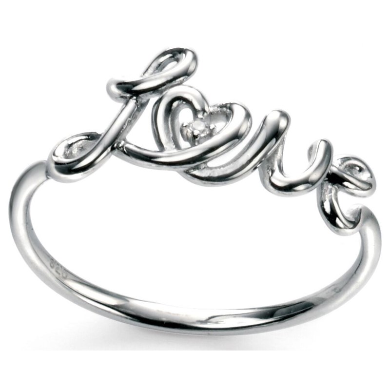 Bague love en argent 925/1000