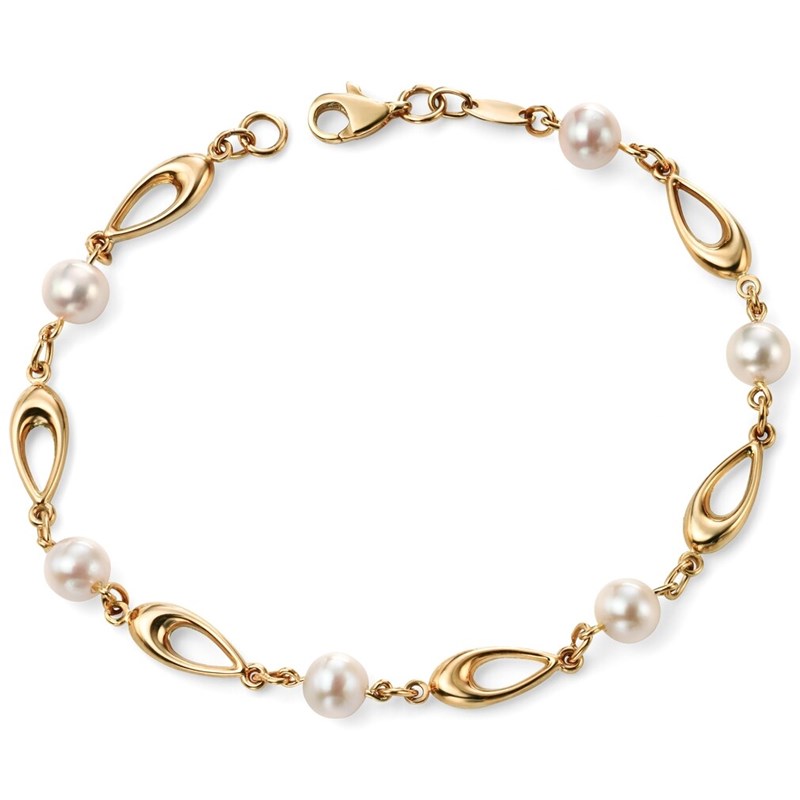 Bracelet perle en Or 375/100