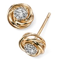 Boucle d'oreille diamant en Or 375/1000