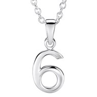 Collier nombre porte bonheur en argent 925/1000