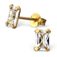Boucle d'oreille doré en argent 925/1000