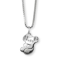 Collier koala en argent 925/1000