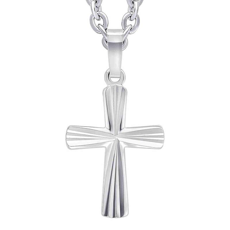 Collier Croix En Argent 925 Avec Compartiment Secret - Pendentif Antique Homme/Femme - Cadeau Baptême, Communion, Noël