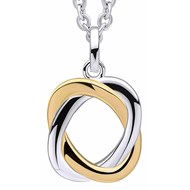 Boucle d'oreille cristal en argent 925/1000