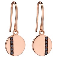 Boucle d'oreille plaqué Or rose en argent 925/1000