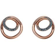 Boucle d'oreille plaqué Or rose en argent 925/1000