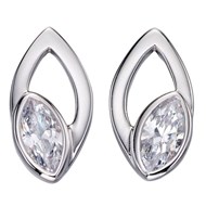 Boucle d'oreille cristal en argent 925/1000