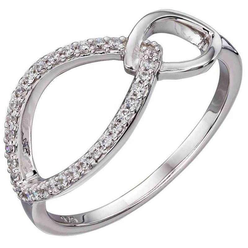 Bague cristal en argent 925/1000