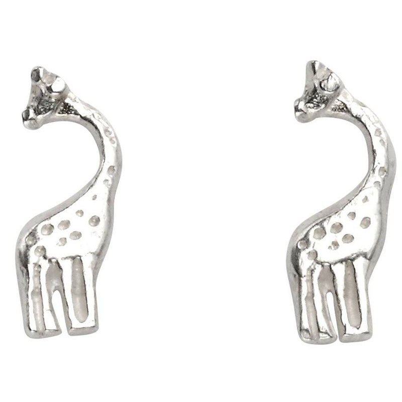 Boucle d'oreille girafe en argent 925/1000