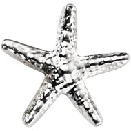 Broche étoile de mer en argent 925/1000