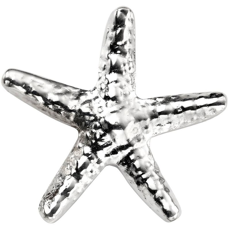 Broche étoile de mer en argent 925/1000